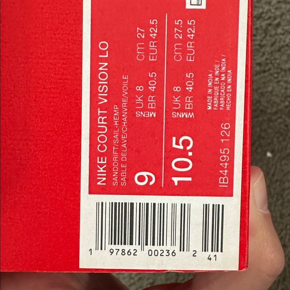 Nike Court Vision Low Next Nature Sneaker - Sanddrift - Picture 8 of 8